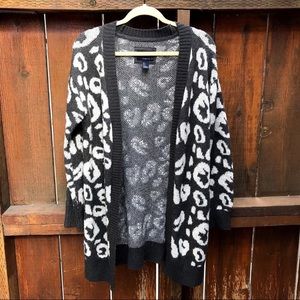 Forever 21 Cozy Animal Print Cardigan
